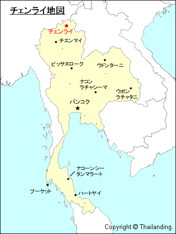 チェンライ地図