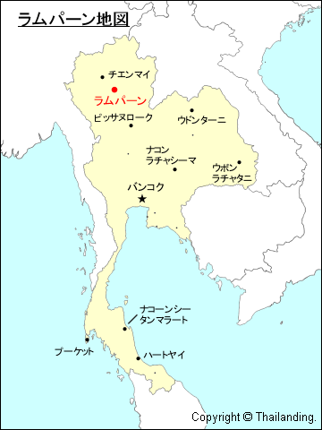 ラムパーン地図