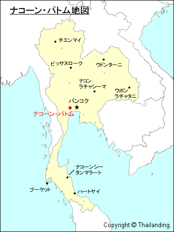ナコーン・パトム地図